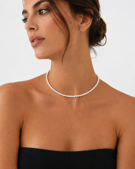 COLLANA PERLA 4MM