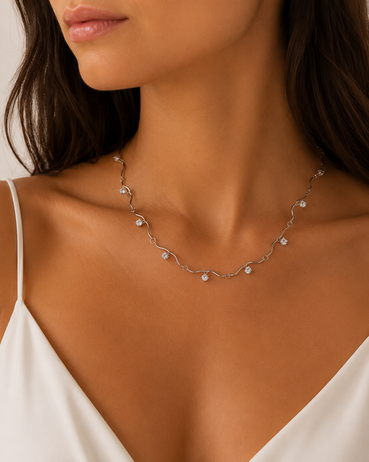 COLLANA SHINY WAVE SILVER