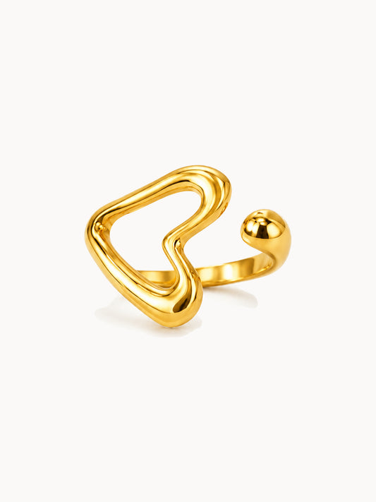 ANELLO CUORE ASTRATTO