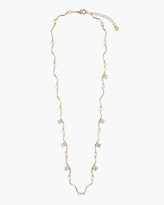 COLLANA SHINY WAVE GOLD VIOLET