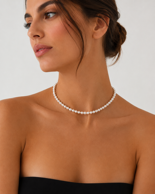 COLLANA PERLA 6MM